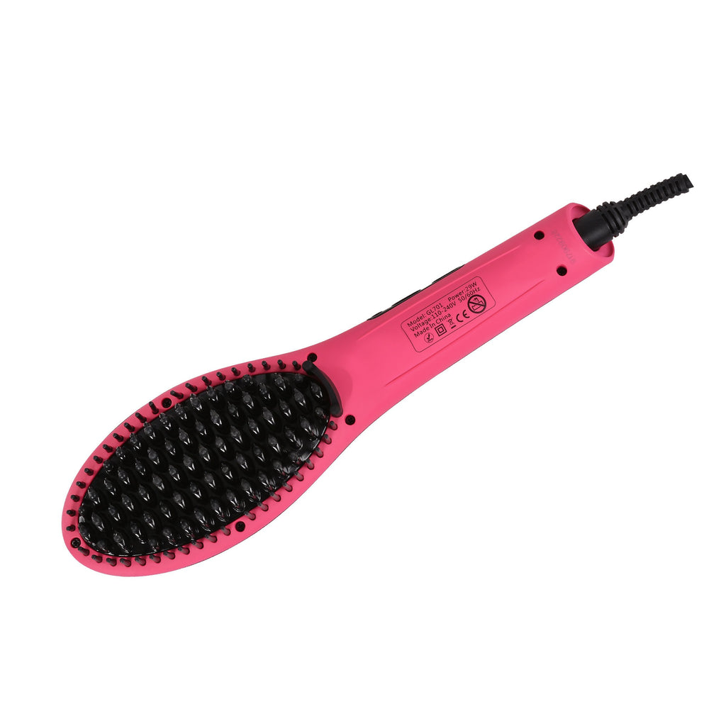 The Pink STR8 hair-styling tools styler flat iron – Golden Curl